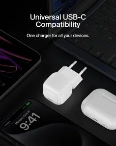 Фото: Зарядний пристрій Belkin BoostCharge Compact PD 20W White (WCA009KQWH) № 7 | KTC