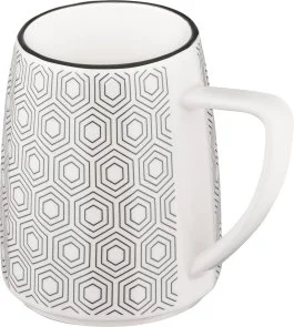 Фото: Чашка Ardesto Lamberto 360ml White/Grey (AR3051) № 4 | KTC