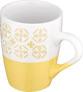 Фото: Чашка Ardesto Ornament 320ml Yellow/White (AR3045YW) № 4 | KTC