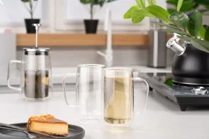 Фото: Набір чашок Ardesto 400ml 2pcs Clear (AR2640BHR) № 2 | KTC