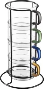 Фото: Набір чашок Ardesto 350ml 4pcs Clear (AR2635BS) № 7 | KTC