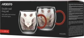 Фото: Набір чашок Ardesto Animals 280ml 2pcs Clear (AR2628BC) № 4 | KTC