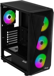 Корпус 2E Gaming Aruba G3313B Black with window (2E-G3313B)