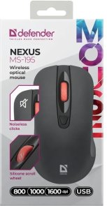 Миша Defender Nexus MS-195 Silent Wireless Black (52195)
