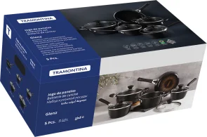 Фото: Набір змішаний Tramontina GLENZ 4.1L/ 2.8L/ 1.3L/ 1.8L/ 24cm 9pcs (28699/610) № 2 | KTC