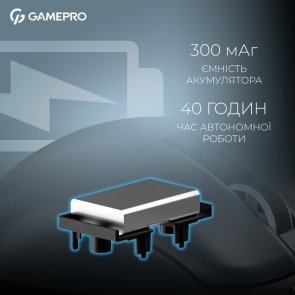 Миша GamePro Asgard Thor WL/BT/USB Black (GM023B)