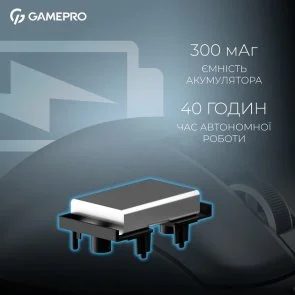 Миша GamePro Asgard Thor WL/BT/USB Black (GM023B)
