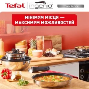 Фото: Набір змішаний Tefal Ingenio Emotion 1.7L/ 2.2L/ 2.7L 4pcs (L8964S55) № 14 | KTC