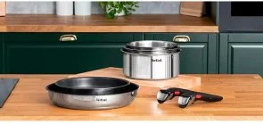 Фото: Набір змішаний Tefal Ingenio Emotion 22cm/24cm/28cm 1.7L/ 2.7L 13pcs (L897SD74) № 10 | KTC