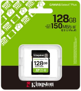 FLASH пам'ять Kingston Canvas Select Plus Gen3 UHS-I U1 V10 SDXC 128GB (SDS3/128GB)