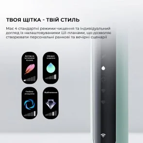 Фото: Електрична зубна щітка Oclean X Pro 20 Set Electric Toothbrush Black (6970810556964) № 10 | KTC