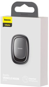 Гачки-тримачі Baseus Beetle Vehicle Hook Dark Grey (ACGGJK-0G)