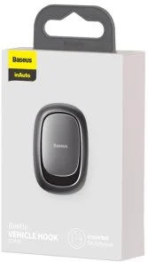 Фото: Гачки-тримачі Baseus Beetle Vehicle Hook Dark Grey (ACGGJK-0G) № 2 | KTC