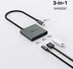 Фото: USB-хаб TP-Link UH3020C 3in1 № 3 | KTC