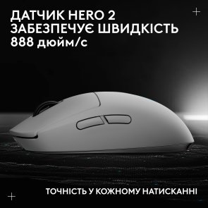 Миша Logitech G Pro 2 Lightspeed White (910-007302)