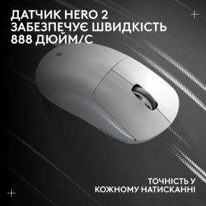 Миша Logitech G Pro X Superlight 2 White (910-006638)