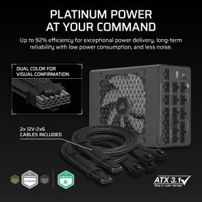 Фото: Блок живлення Corsair 1500W HX1500i 2025 (CP-9020309-EU) № 5 | KTC