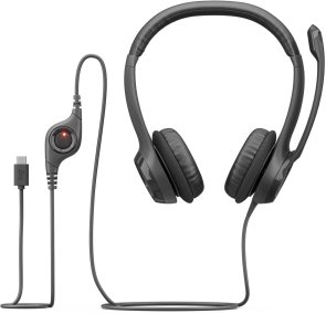 Гарнітура накладна Logitech H390 USB-C, Black