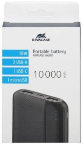 Батарея універсальна Riva RivaPower VA2031 10000mAh 10W Black (RIVAPOWER VA2031 (Black))