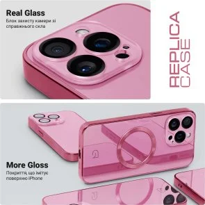 Фото: Чохол ArmorStandart for Apple iPhone 15 Pro - Replica MagSafe Pink (ARM76245) № 3 | KTC