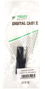 Перехідник HDMI AF to HDMI AF PowerPlant, Black (360 градусів)