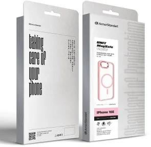 Фото: Чохол ArmorStandart for Apple iPhone 16e - Unit MagSafe Pale Pink (ARM83875) № 3 | KTC