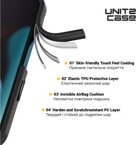 Фото: Чохол ArmorStandart for Apple iPhone 16e - UNIT2 Black (ARM83852) № 3 | KTC
