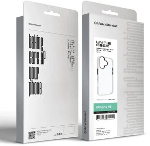Фото: Чохол ArmorStandart for Apple iPhone 16 - UNIT2 Matte Clear (ARM78748) № 4 | KTC