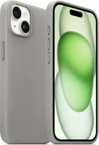 Фото: Чохол ArmorStandart for Apple iPhone 15 - FAKE Leather Case Grey (ARM76289) № 3 | KTC