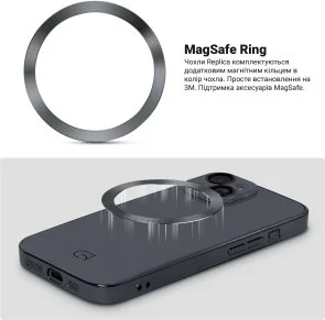 Фото: Чохол ArmorStandart for Apple iPhone 15 - Replica MagSafe Black (ARM76222) № 4 | KTC