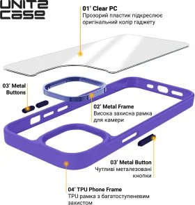 Фото: Чохол ArmorStandart for Apple iPhone 13 - UNIT2 Lavender (ARM75231) № 3 | KTC