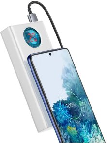Батарея універсальна Baseus Amblight 30000mAh 65W White with USB-C (PPLG000102)