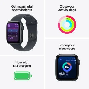 Фото: Смарт годинник Apple Watch SE 3 GPS - 44mm Starlight Aluminium Case with Starlight Sport Band - S/M (MEHG4) № 3 | KTC