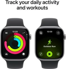 Фото: Смарт годинник Apple Watch 11 GPS LTE 46mm - Space Grey Aluminium Case with Black Sport Band - S/M (MFC94) № 5 | KTC