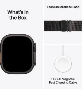 Фото: Смарт годинник Apple Watch Ultra 3 - 49mm Black Titanium Case with Black Titanium Milanese Loop - Small (MF1N4) № 7 | KTC