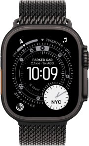 Ремінець Apple for Apple Watch 49mm - Titanium Milanese Loop Black - Small (MGHR4)