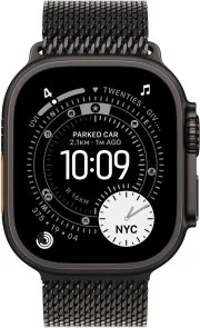 Фото: Ремінець Apple for Apple Watch 49mm - Titanium Milanese Loop Black - Large (MGHU4) № 2 | KTC
