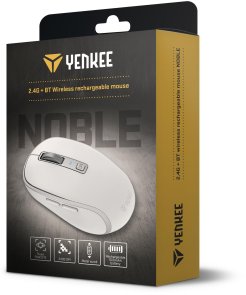 Миша Yenkee YMS 2085WE Noble Wireless White (45019715)