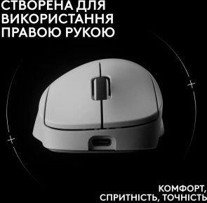 Миша Logitech G Pro X Superlight 2 Dex Wireless White (910-007365)