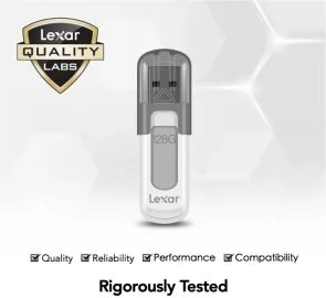 Фото: Флешка USB Lexar JumpDrive V100 128Gb Gray (LJDV100-128ABGY) № 4 | KTC