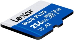 FLASH пам'ять Lexar Blue Plus UHS-I U3 A2 V30 Micro SDXC 256GB (LMSBLPL256G-BNANG)