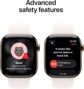 Фото: Смарт годинник Apple Watch 11 GPS LTE 46mm - Gold Titanium Case with Light Blush Sport Band - M/L (MFD64) № 6 | KTC