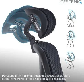 Фото: Крісло OfficePro Atlas OC630-B-B-B Black № 12 | KTC