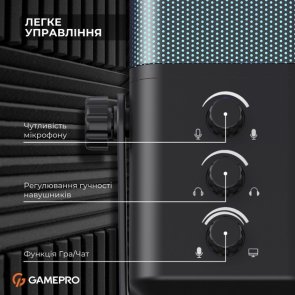 Мікрофон GamePro UGM117B, Black