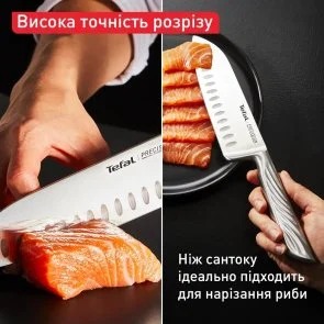 Фото: Ніж кухонний сантоку Tefal Precision 16.5cm Stainless steel (K2891124) № 6 | KTC