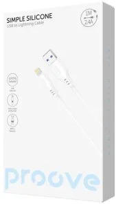 Фото: Кабель Proove Simple Silicone 2.4A AM / Lightning 1m White (CCSS12001102) № 2 | KTC