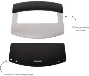 Фото: Ніж кухонний меццалуна KitchenAid Universal 15.2x11.6cm Black (KQG173OHOBE) № 6 | KTC