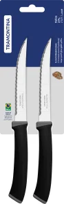 Фото: Набір ножів Tramontina FELICE 12.7cm 2pcs Black (23494/205) № 2 | KTC