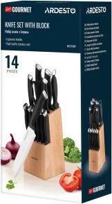 Фото: Набір ножів Ardesto Gemini Gourmet 14pcs Black (AR2114SW) № 12 | KTC