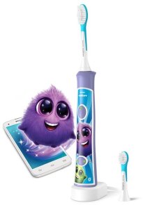 Електрична зубна щітка Philips Sonicare For Kids Bluetooth violet (HX6322/12)